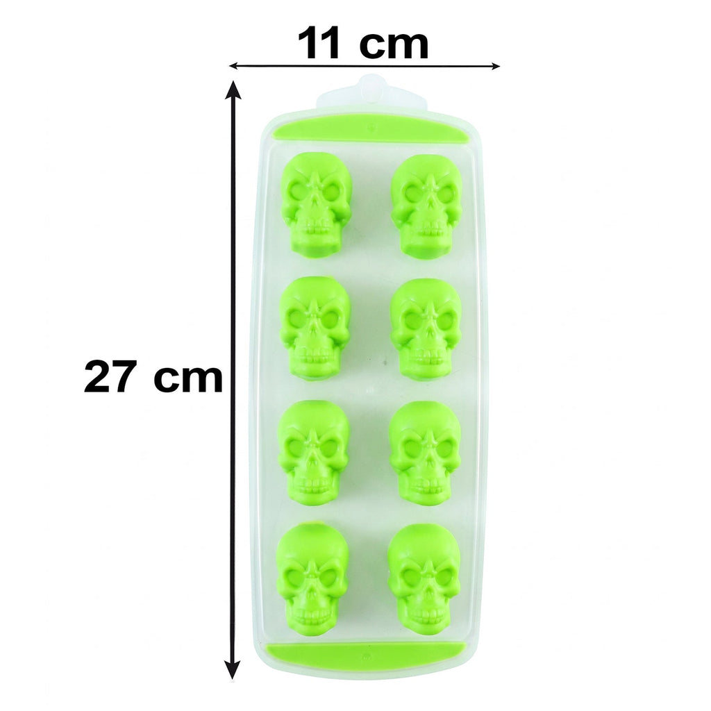 Reusable plastic ice tray with lid for spill free freezing