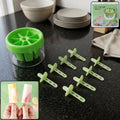 Plastic ice candy mold set with 8 slots for homemade popsicles