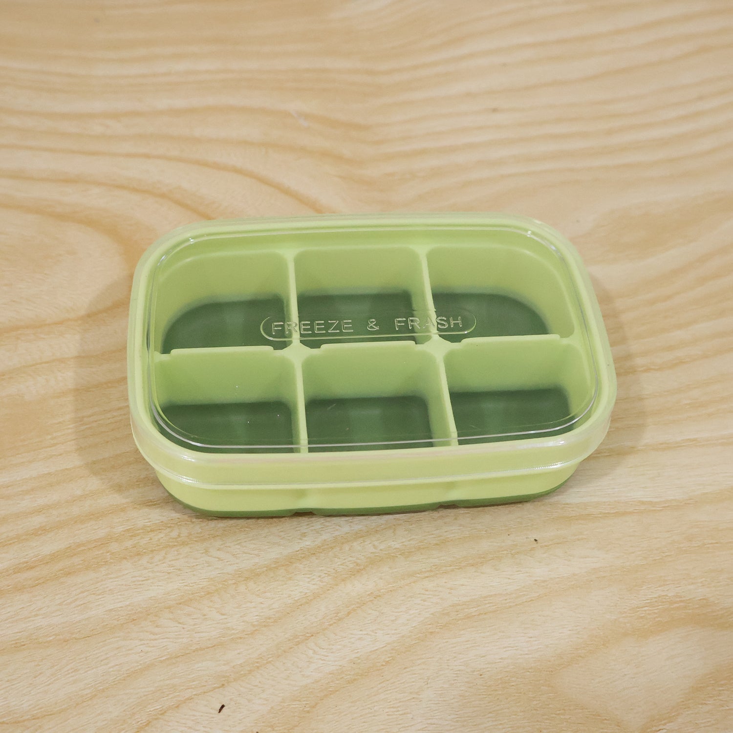 Mini Plastic 6 Cavity Fridge Storage Tray Ice Cube Tray Freezer Mold (1 Pc)