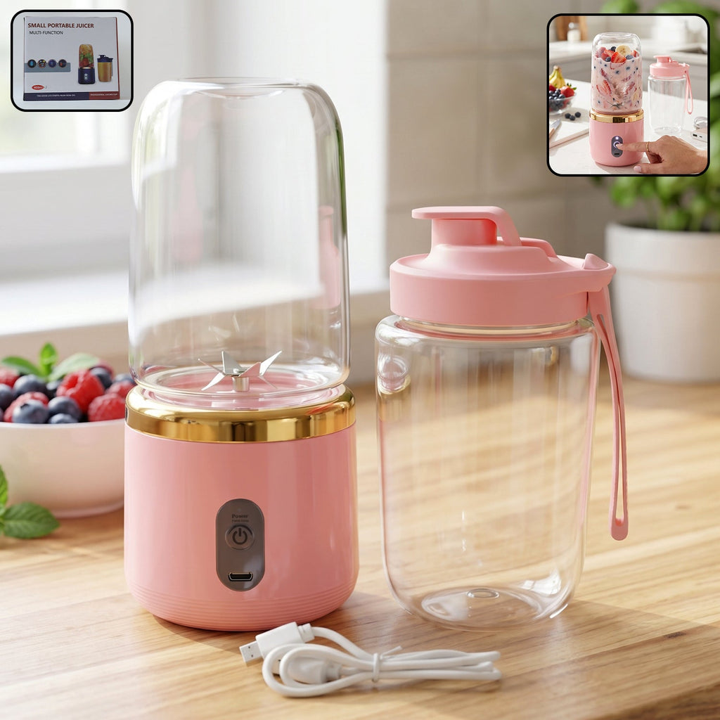Portable electric juicer cup cordless