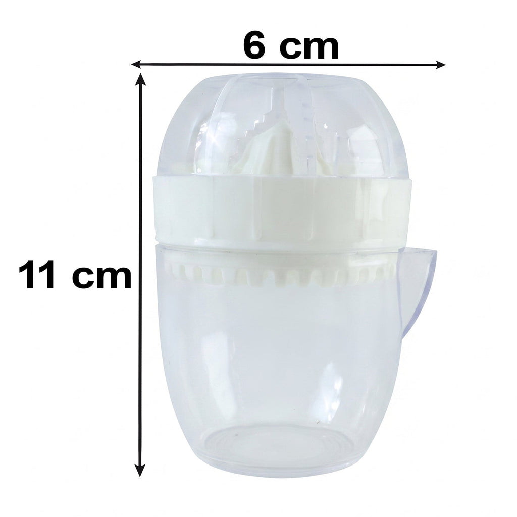 Plastic Mini Manual Citrus Lemon Orange Squeezer with Cup (1 Pc)