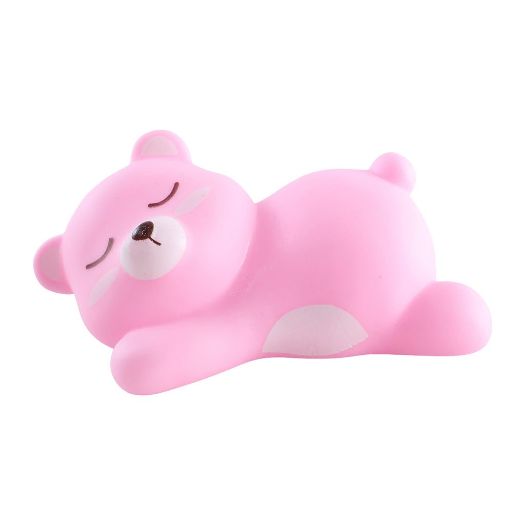 Charming bear shaped LED night light illuminating a child's bedroom.