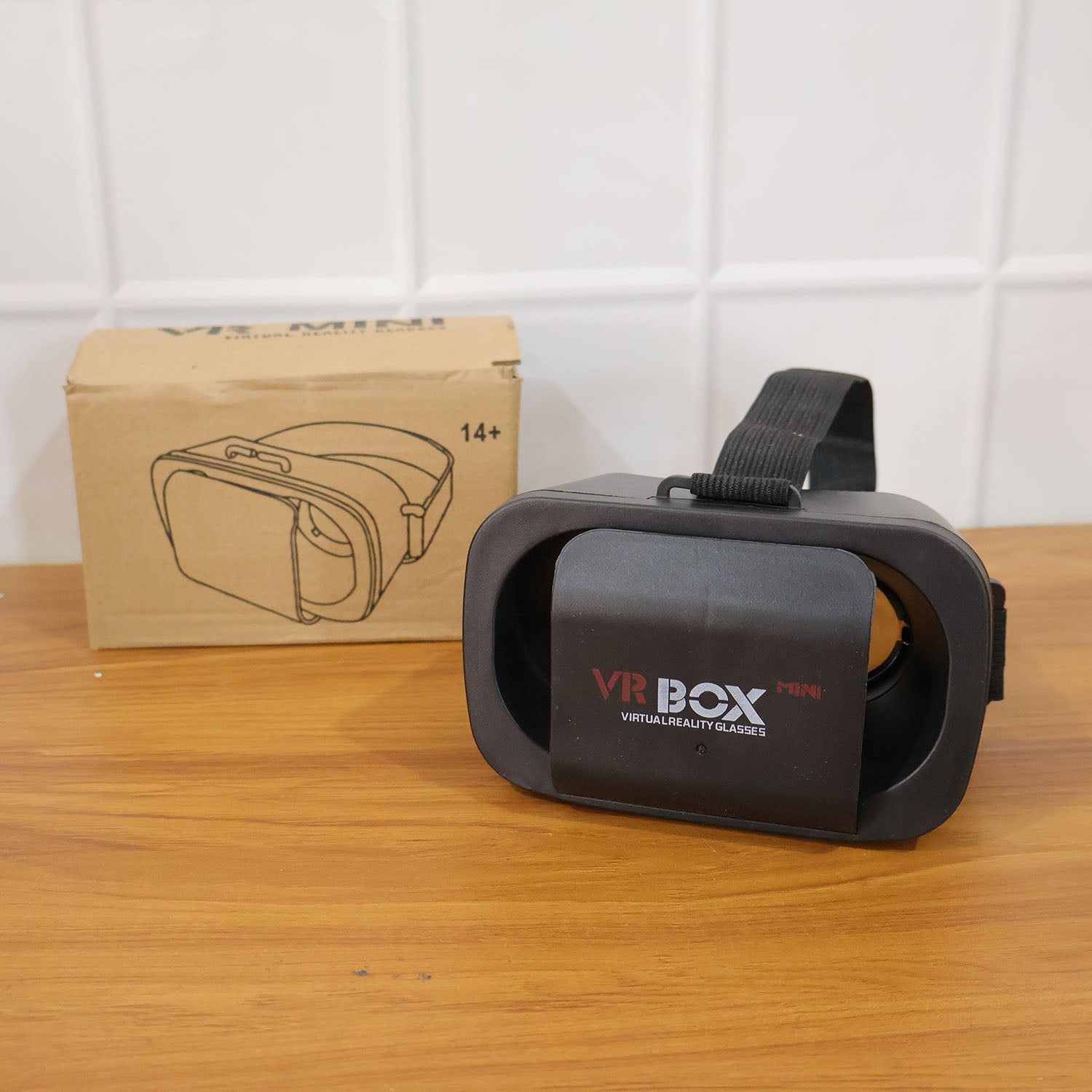VR Box headset in use delivering immersive 3D virtual reality experience