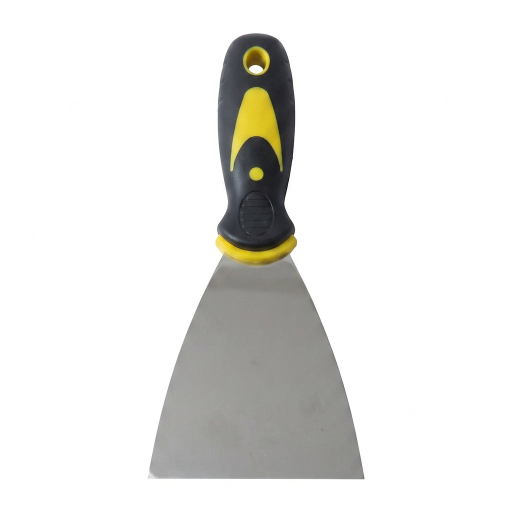 Putty scraper blade close view