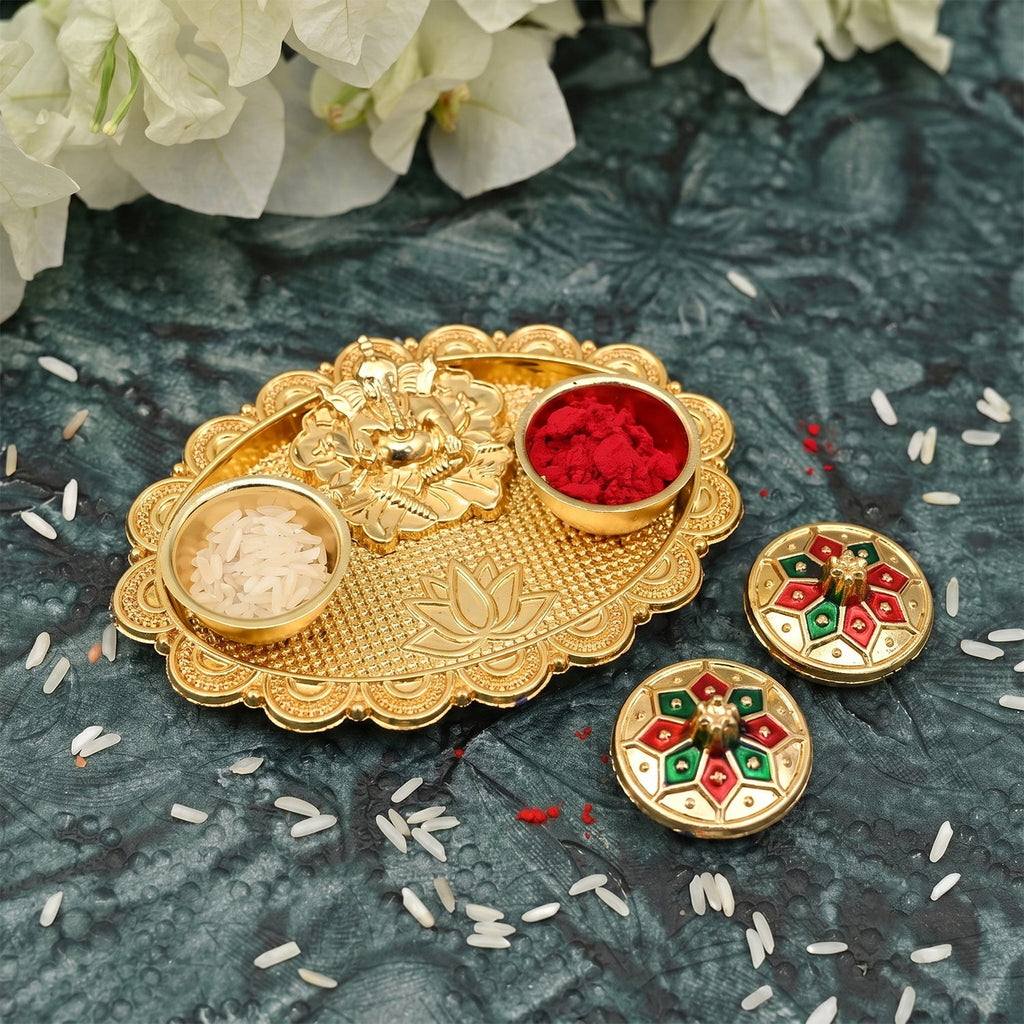 Meenakari kumkum holder pooja pooja essentials