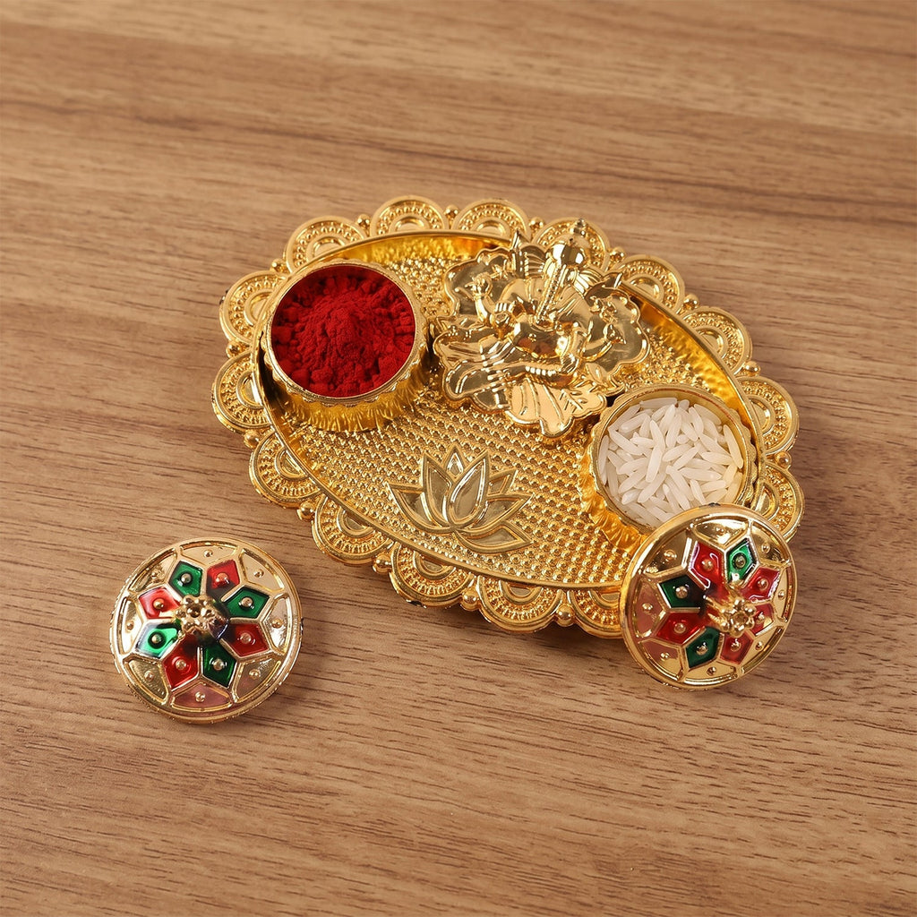 Ganesh kumkum holder detail pooja essentials