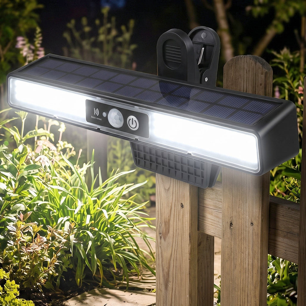 Solar panel charging light view