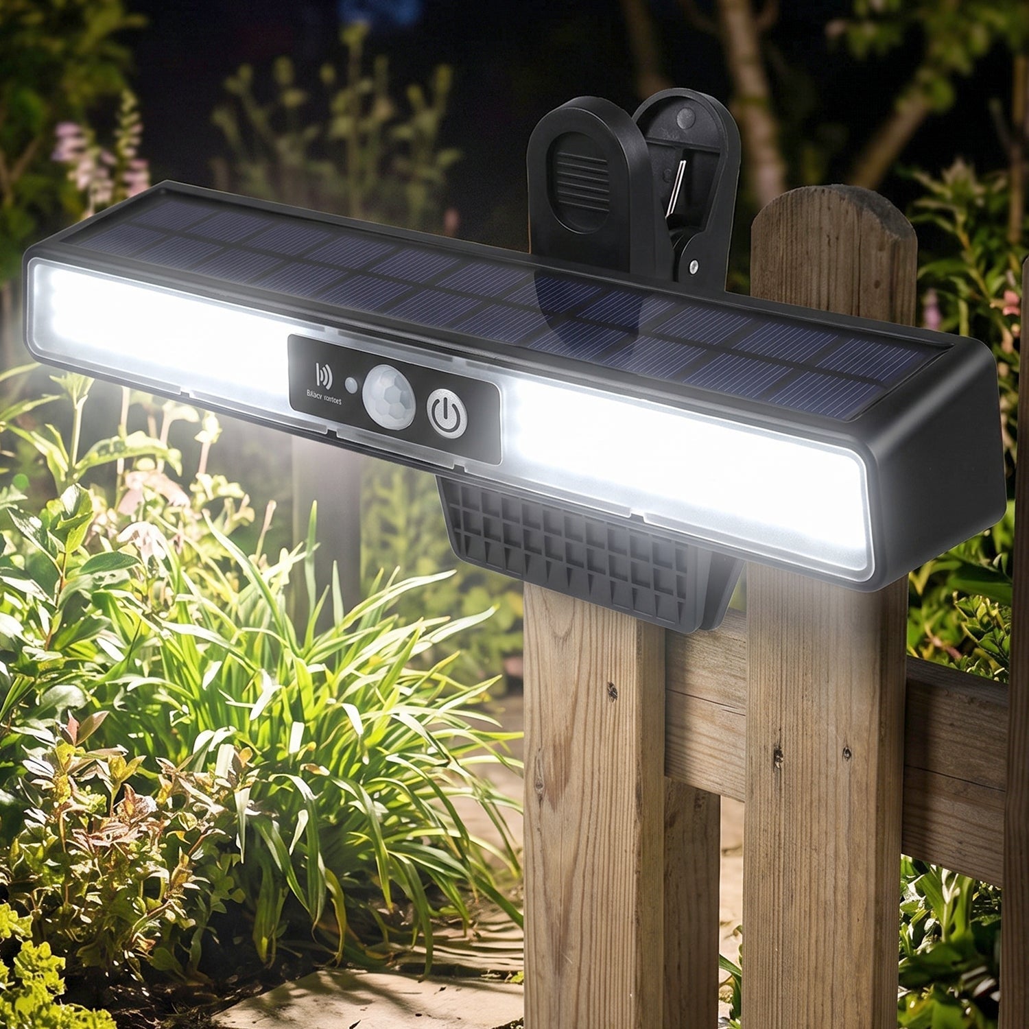Solar panel charging light view