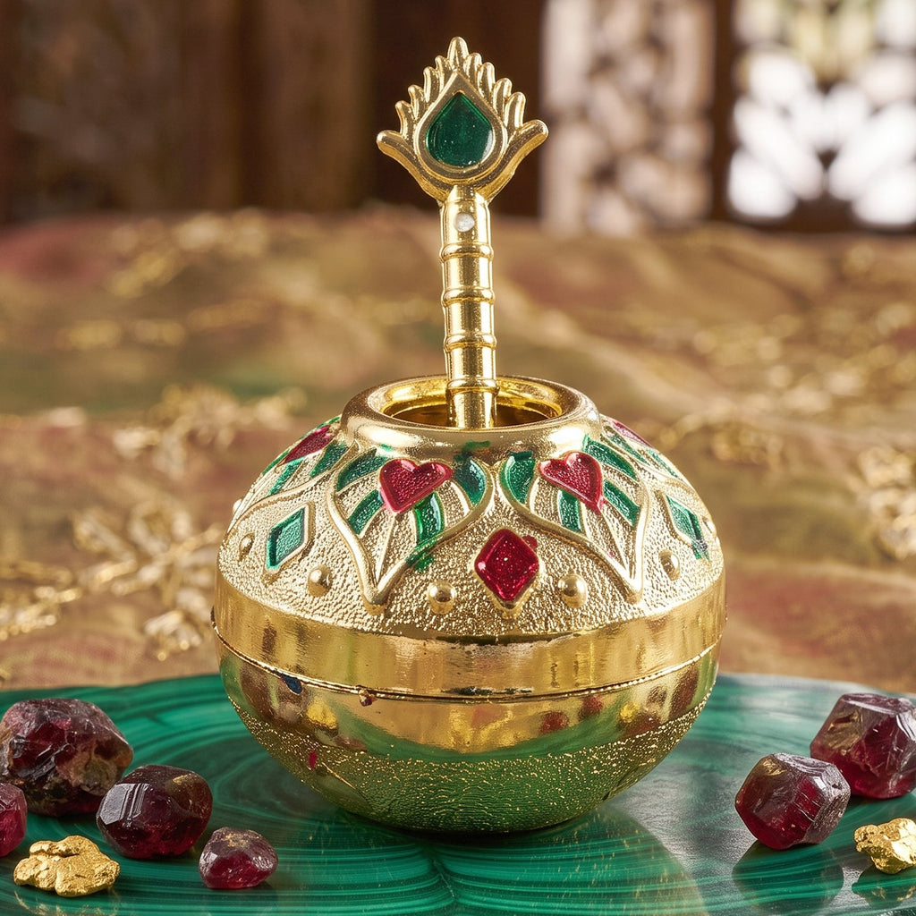 Handcrafted makhan matki for Bal Gopal and temple decoration