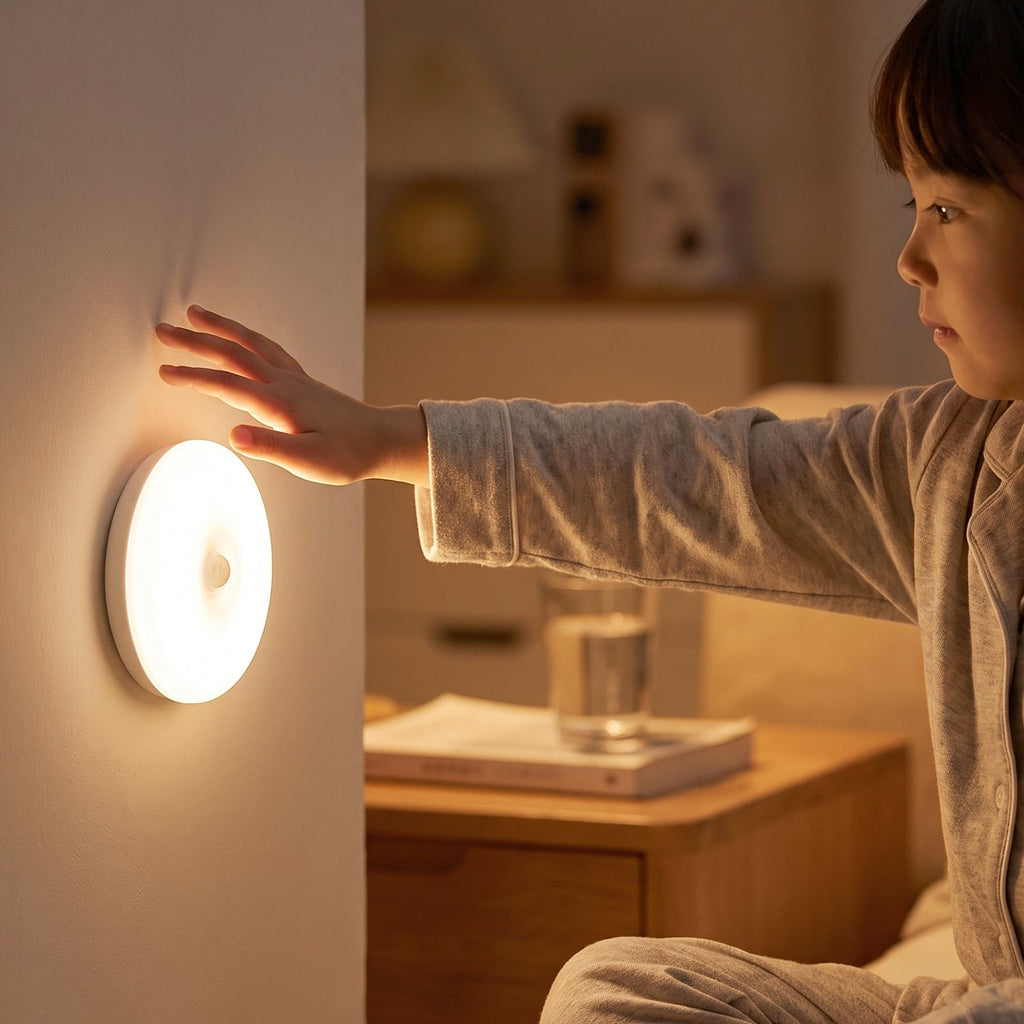 Rechargeable motion activated LED strip for wardrobes and kitchens
