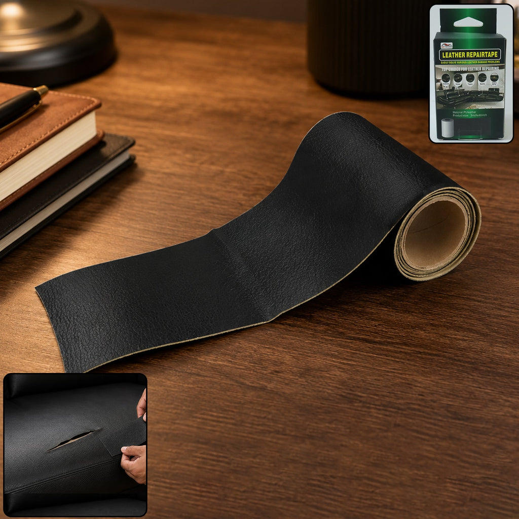 Waterproof leather repair tape for holes and worn spots