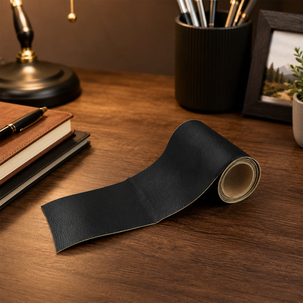Peel and stick leather patch for sofas, seats and jackets