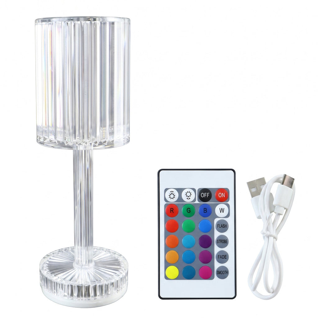 Crystal lamp bedside table use