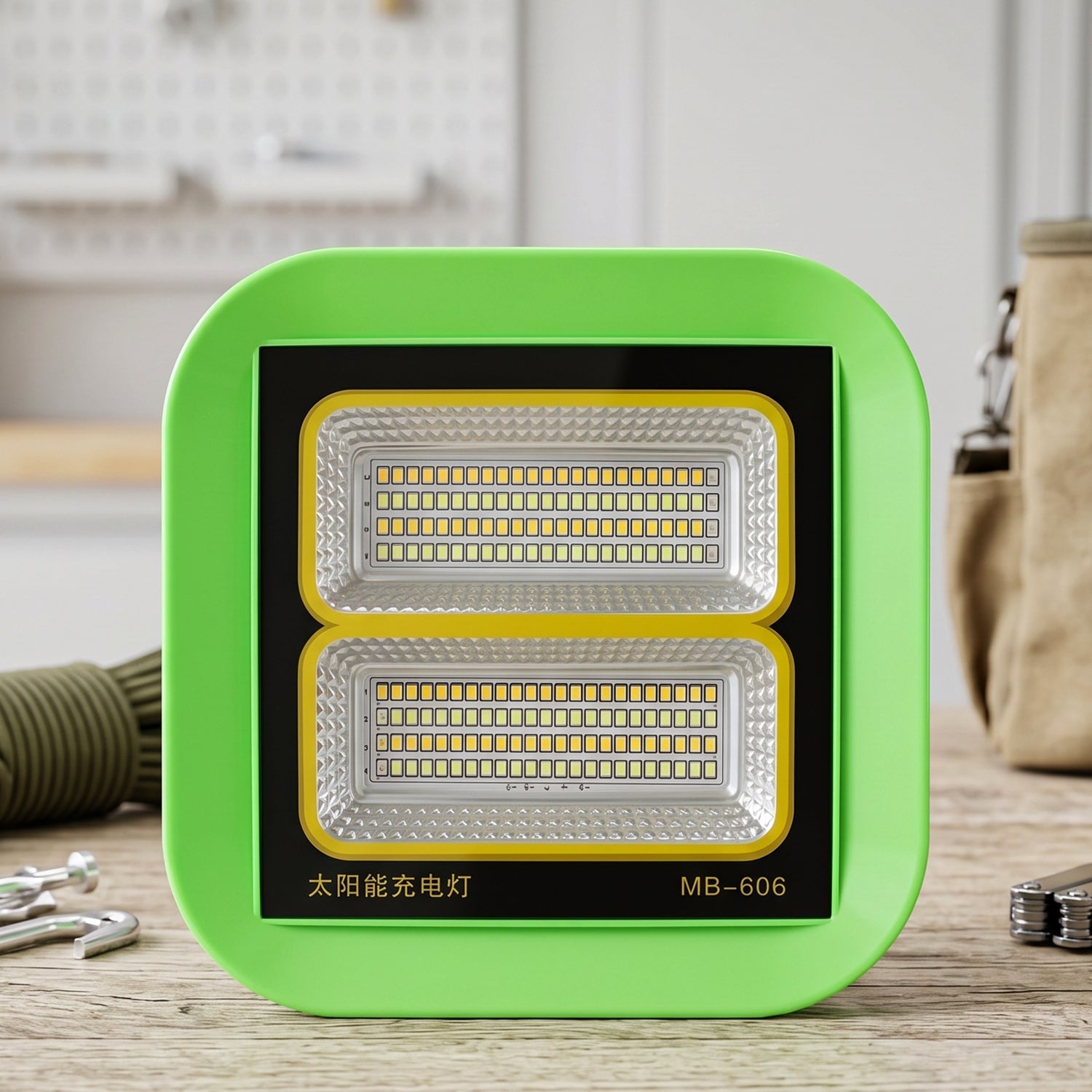 Solar emergency light white bg