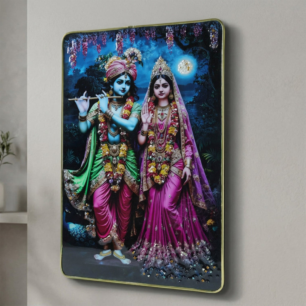 Gifting Radha Krishna wall art for religious occasions