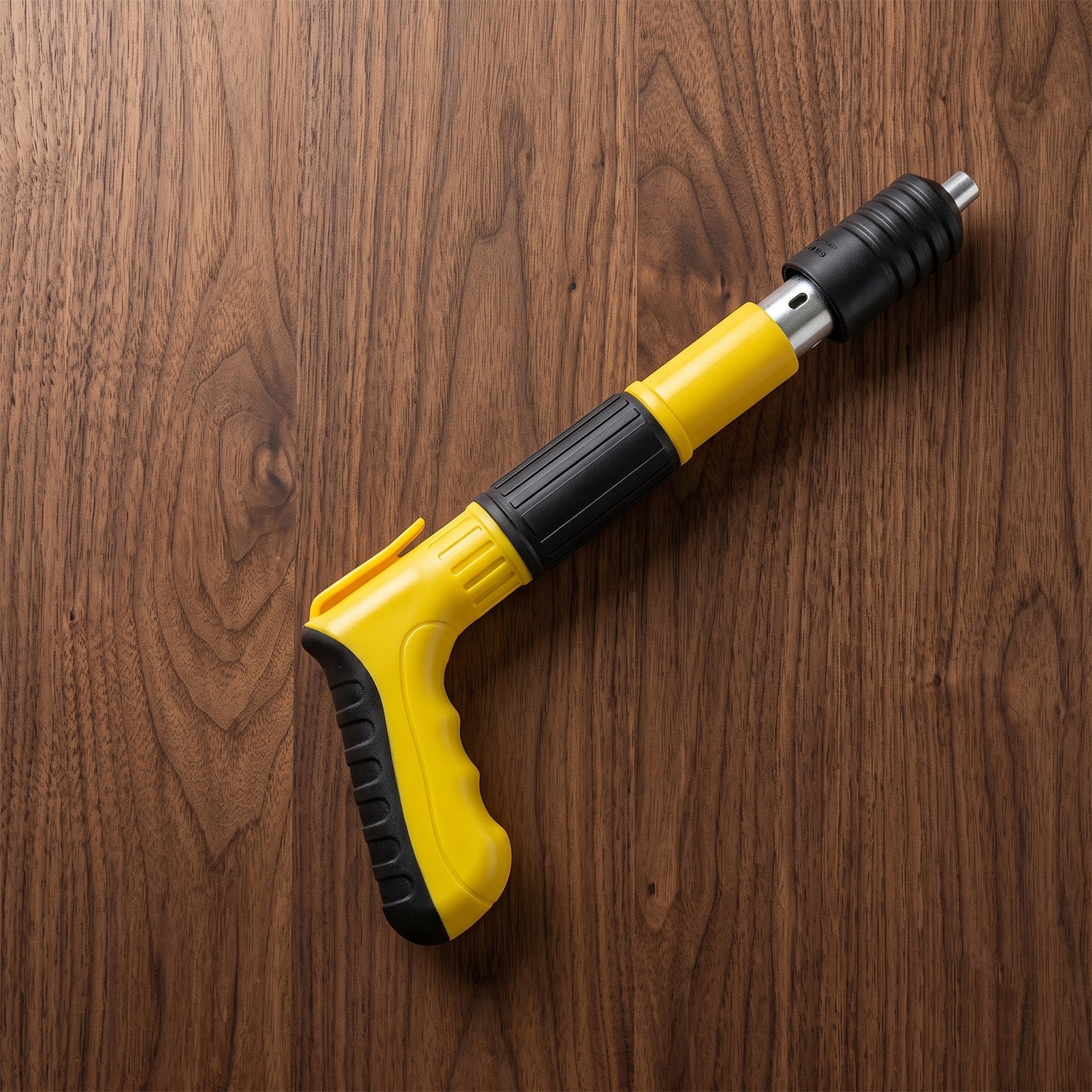 Manual nail gun grip and trigger detail