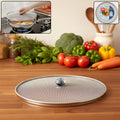 8 inch stainless steel fine mesh food net cover lid for frying pans.