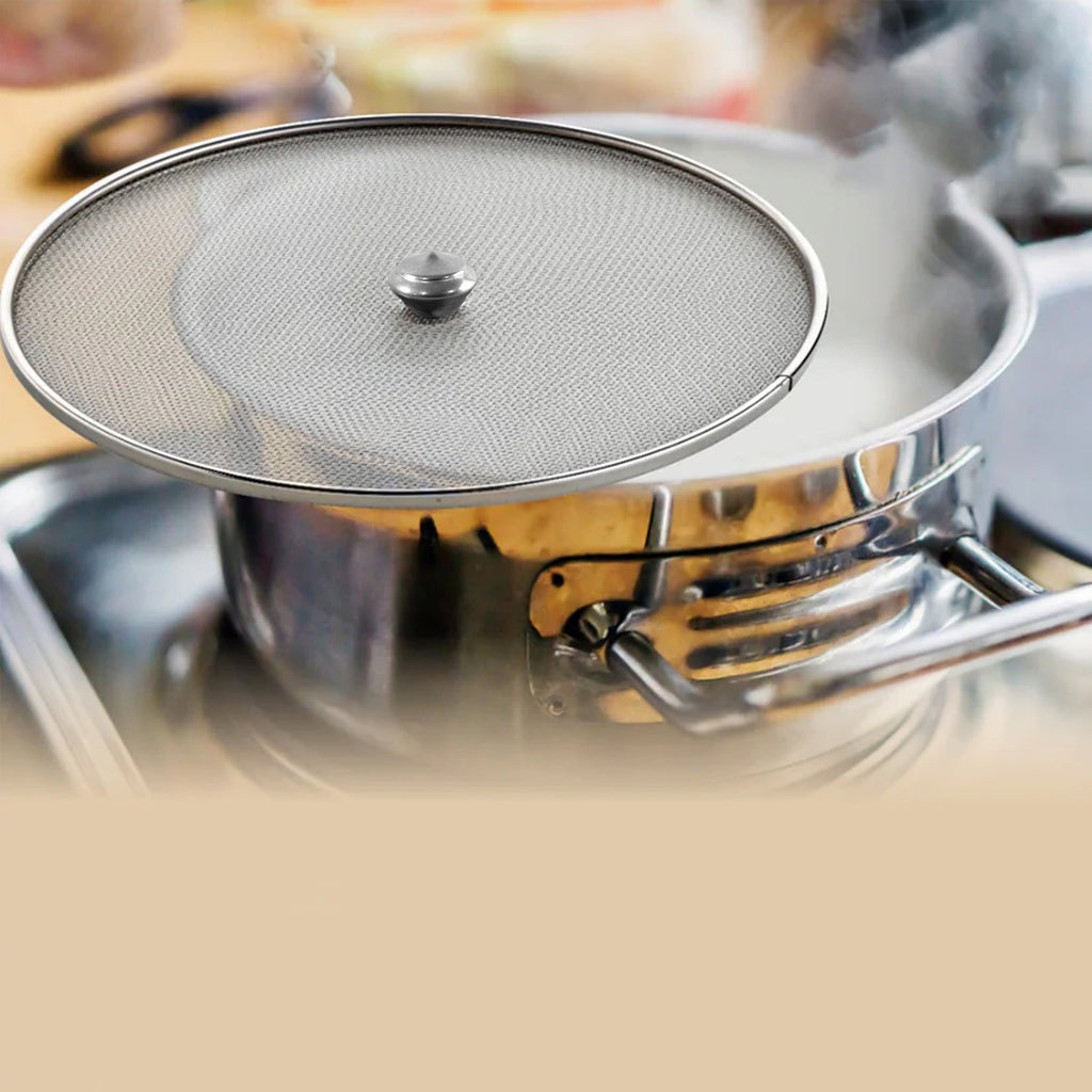 Multi-purpose kitchen fine mesh food net cover for serving food.