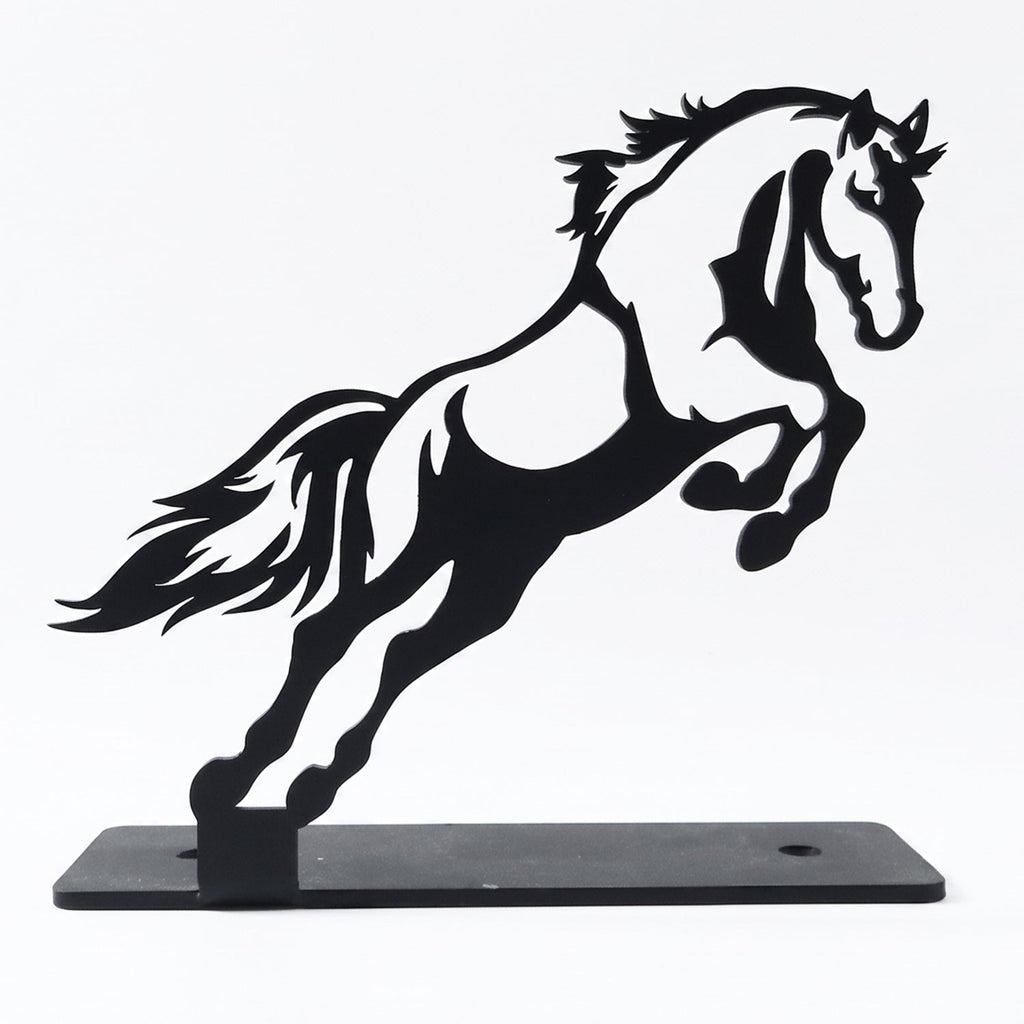 Elegant horse figurine sculpture for workspace or living room