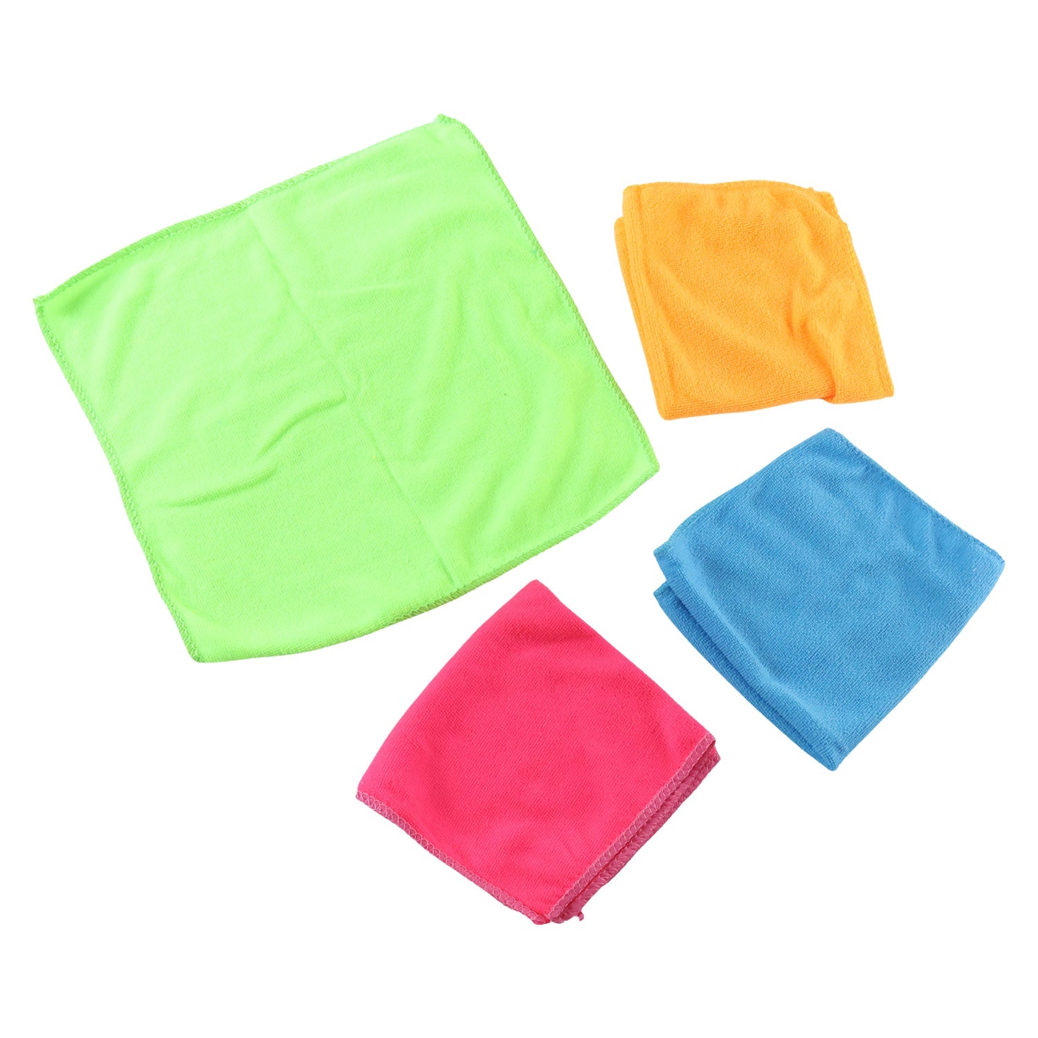 Reusable 30x30 cm microfibre cloths for dusting and polishing