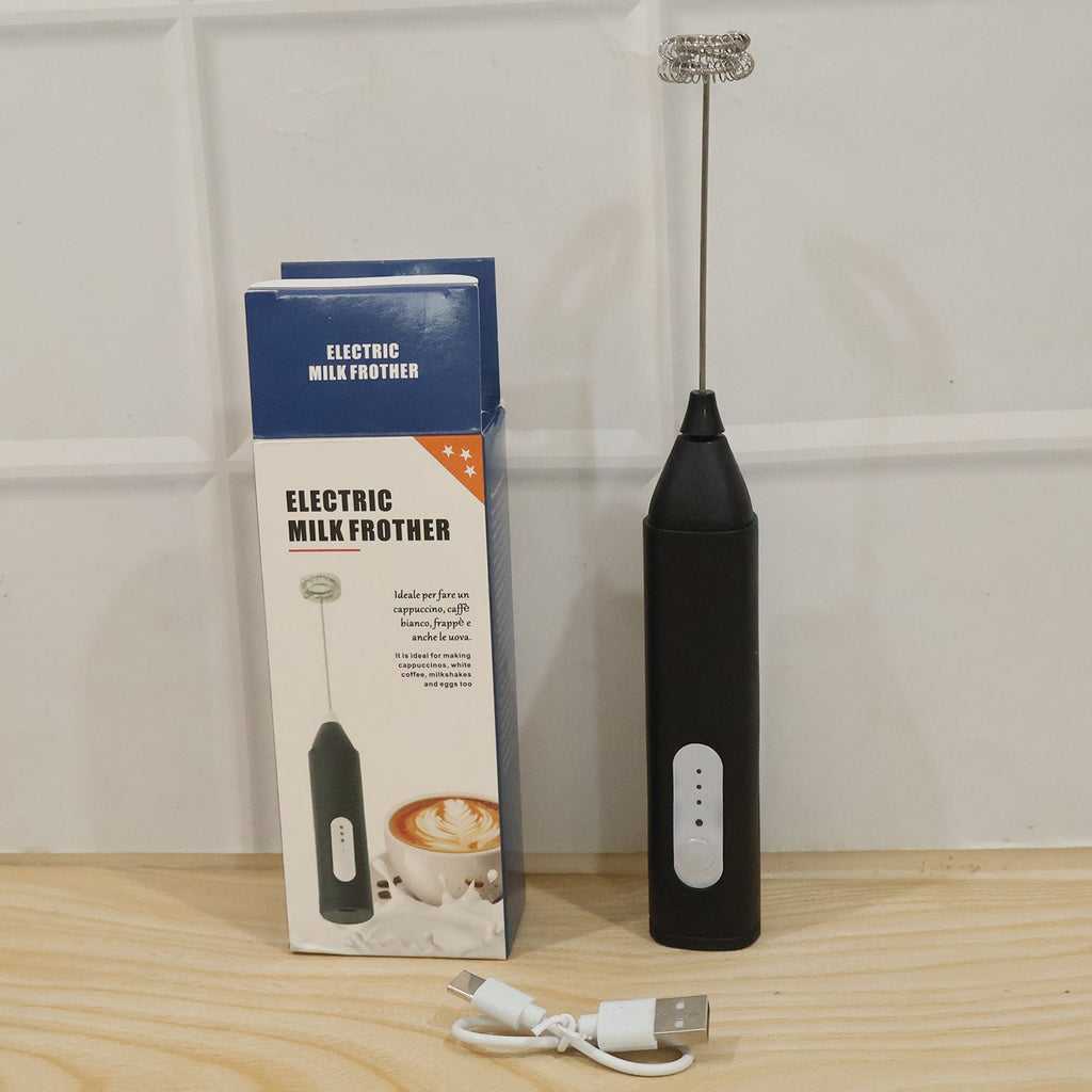 Easy to use milk frother whisk for coffee and milkshakes