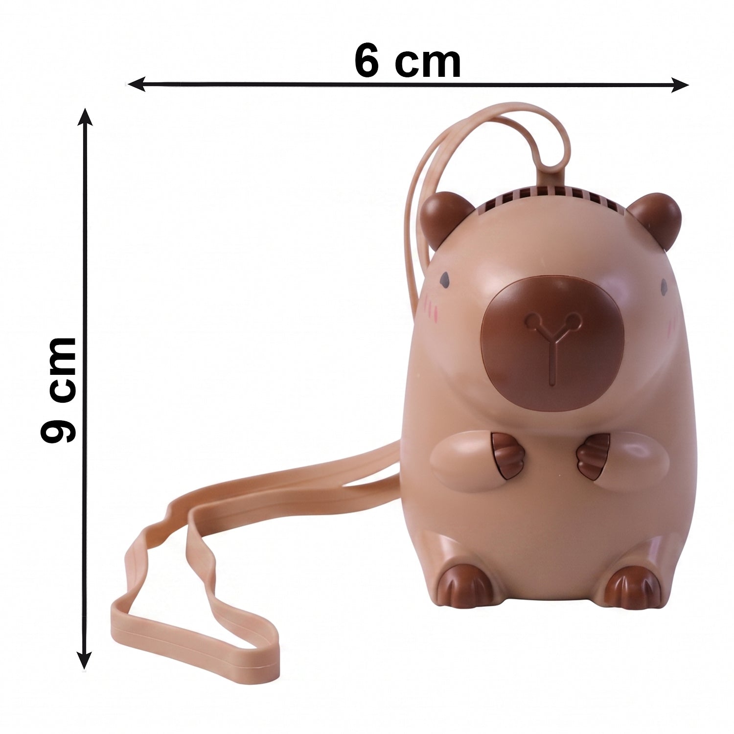 Cute mini fan summer gadget with neck strap