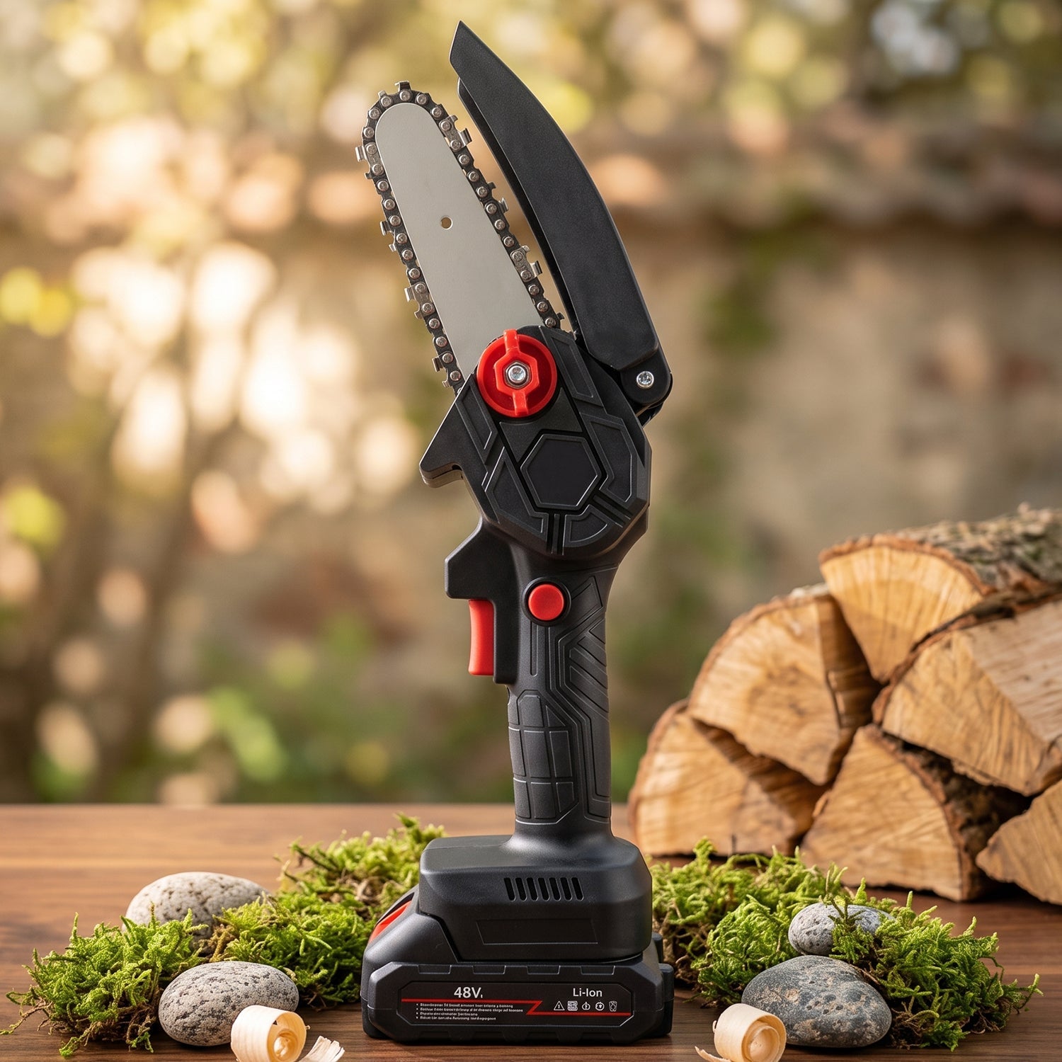 Mini chainsaw wood cutting tool