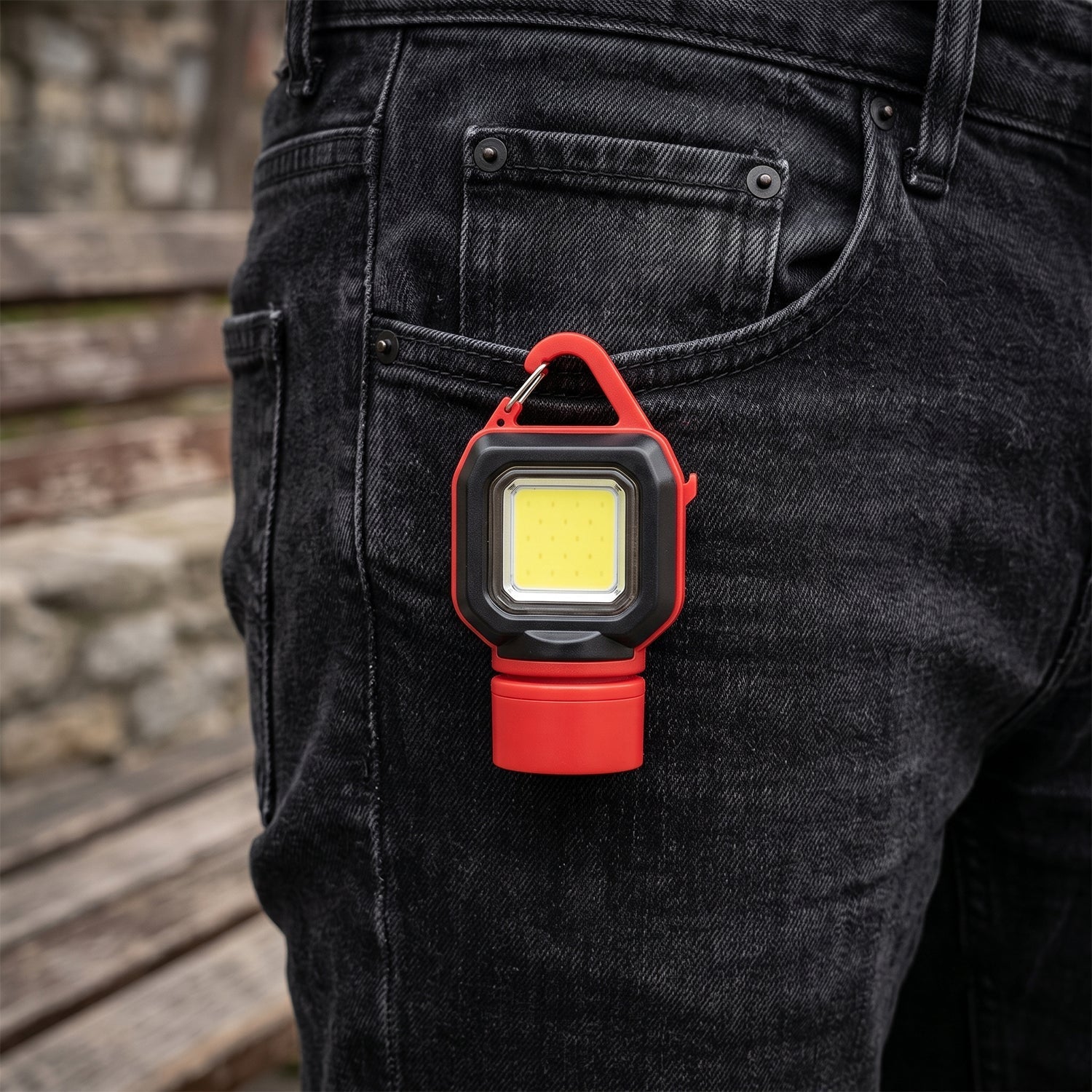 Mini travel LED flashlight for luggage and trips