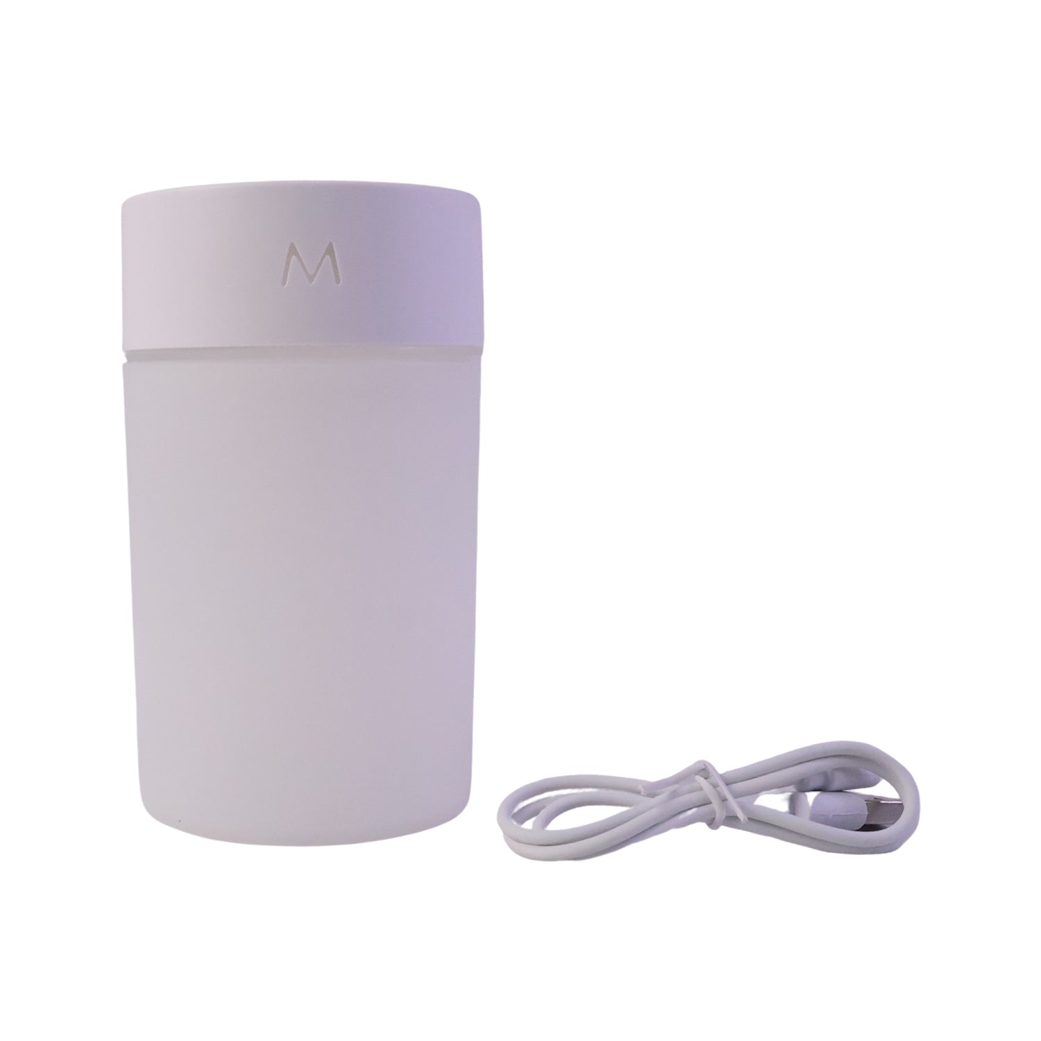Small air diffuser humidifier with night light for dry rooms