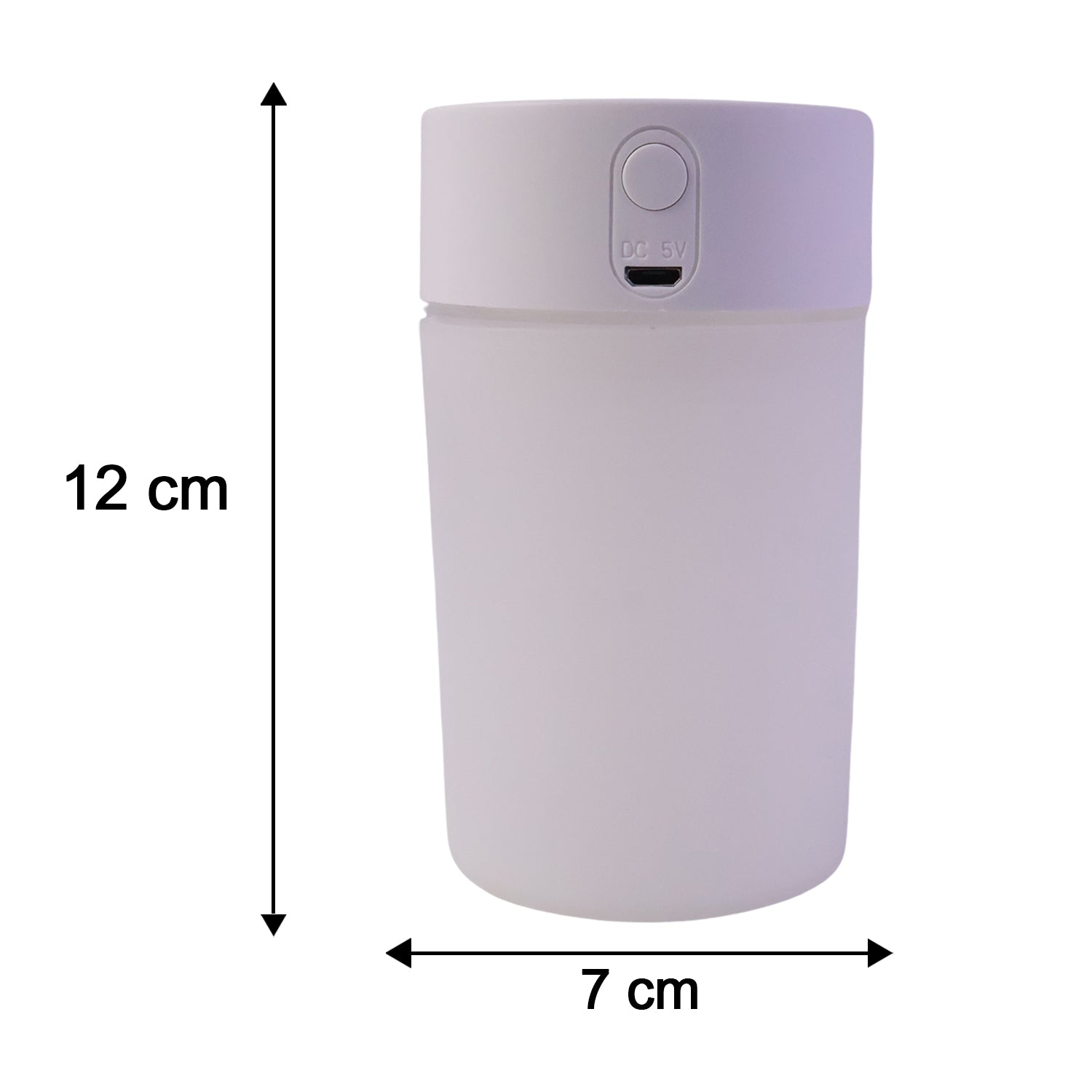 USB powered cool mist humidifier for desktop and travel