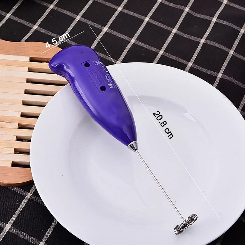 Milk foam maker whisk for smooth beverage frothing