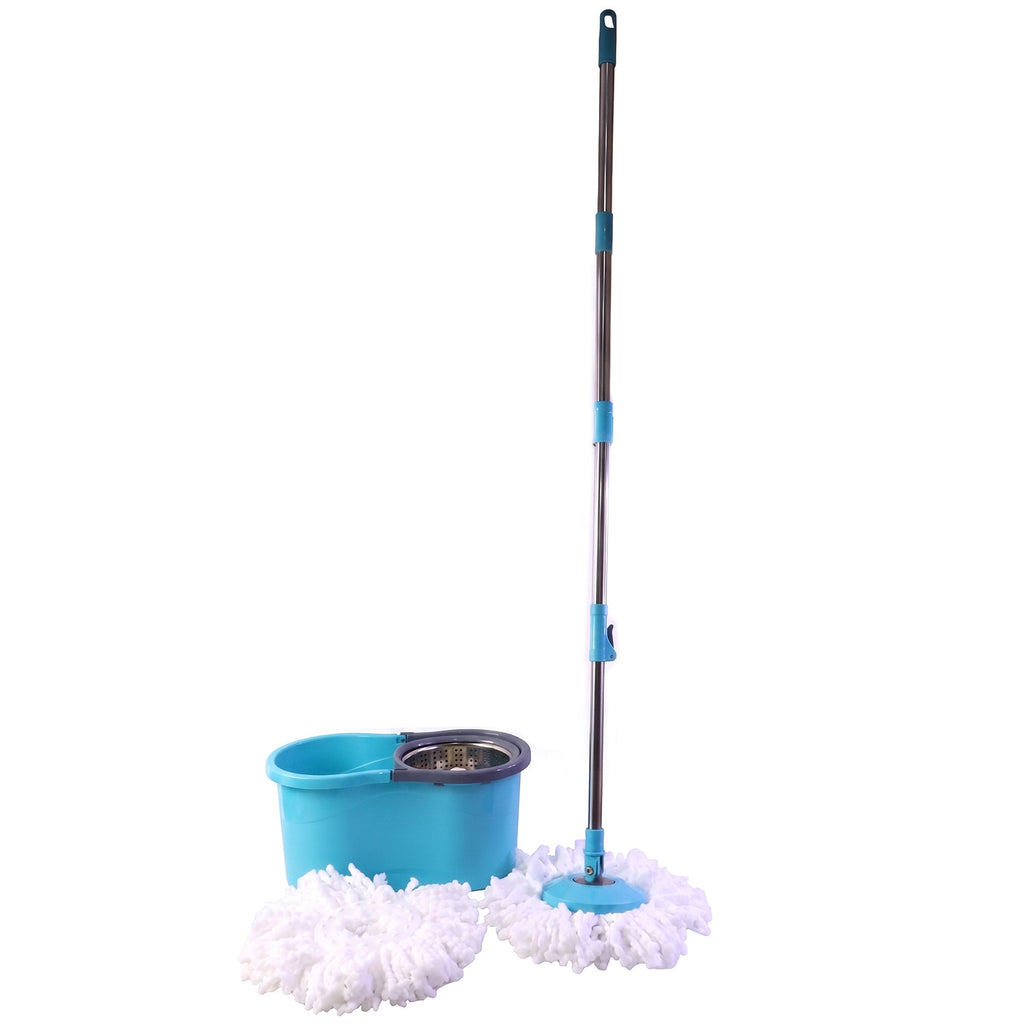 360° Rotating Turbo Spin Mop – Effortless Floor Cleaning with Long Handle