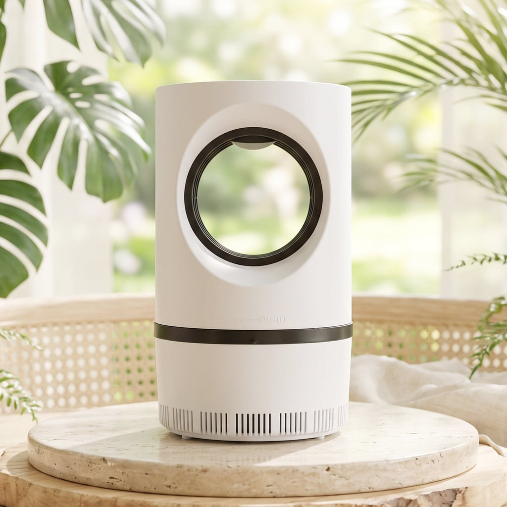 Electric mosquito lamp placed in a bedroom for indoor pest control