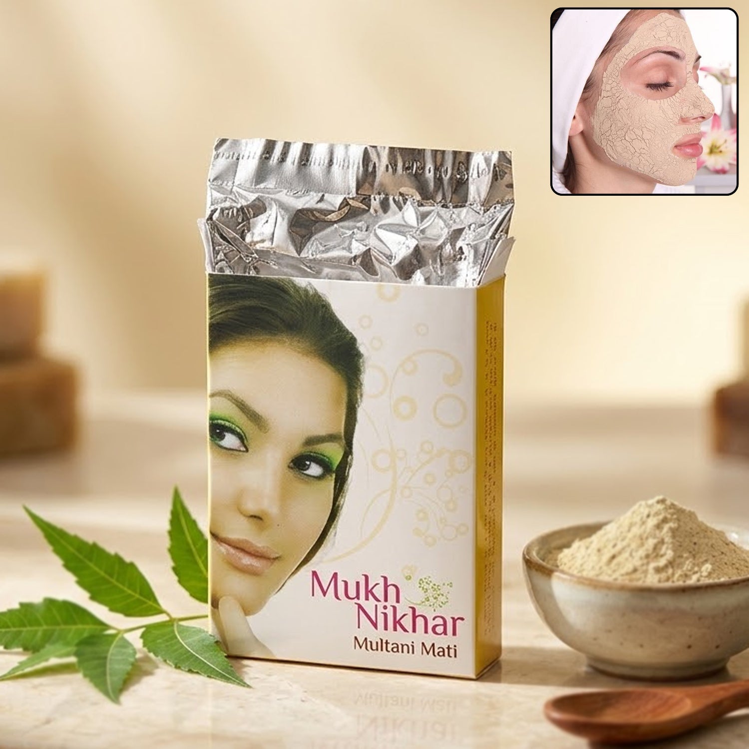 Multani Mati Powder for deep cleansing and oil control