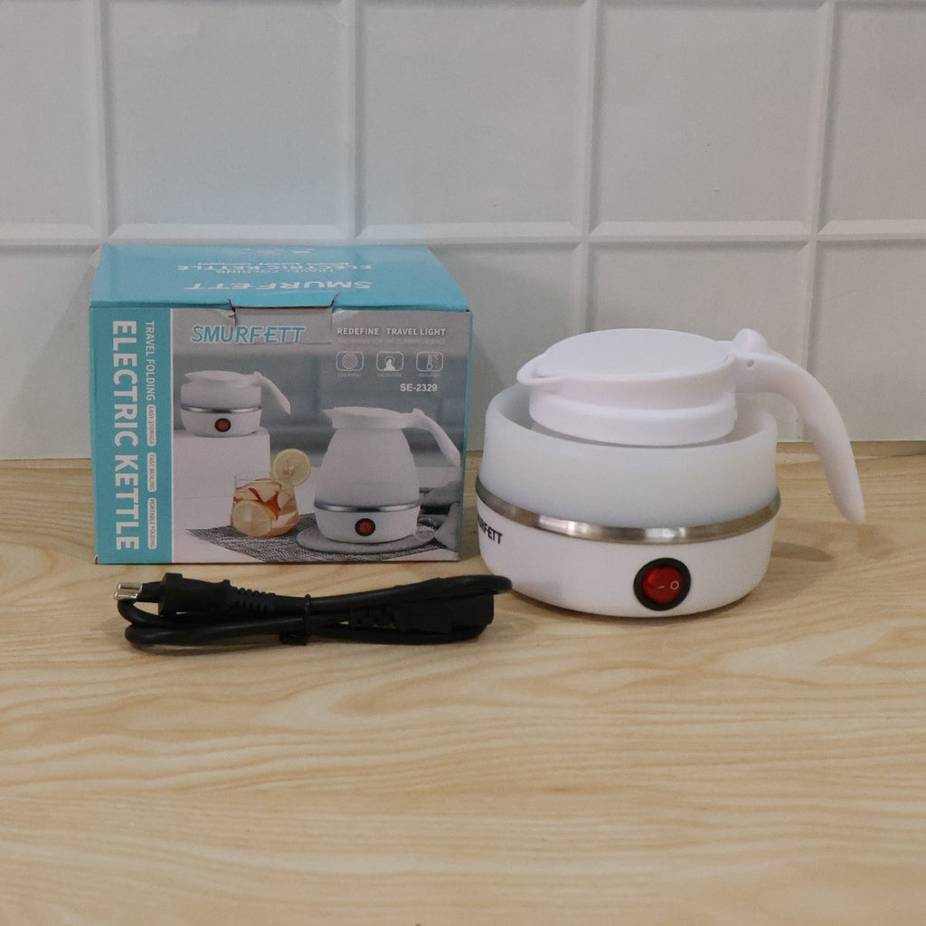 Mini folding travel kettle for tea, coffee and instant noodles