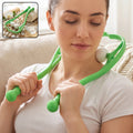 Manual neck shoulder roller massager
