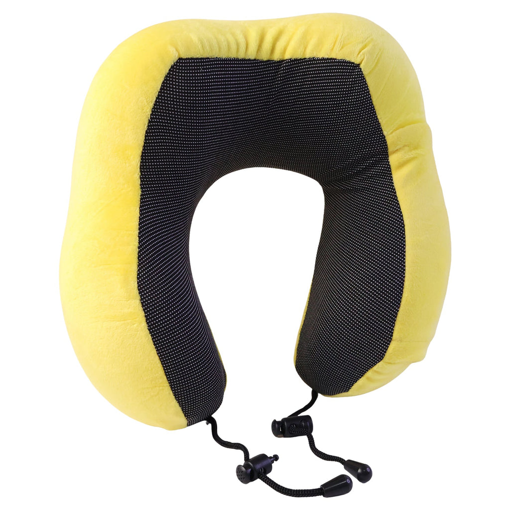 Comfortable U shape support pillow with drawstring toggle