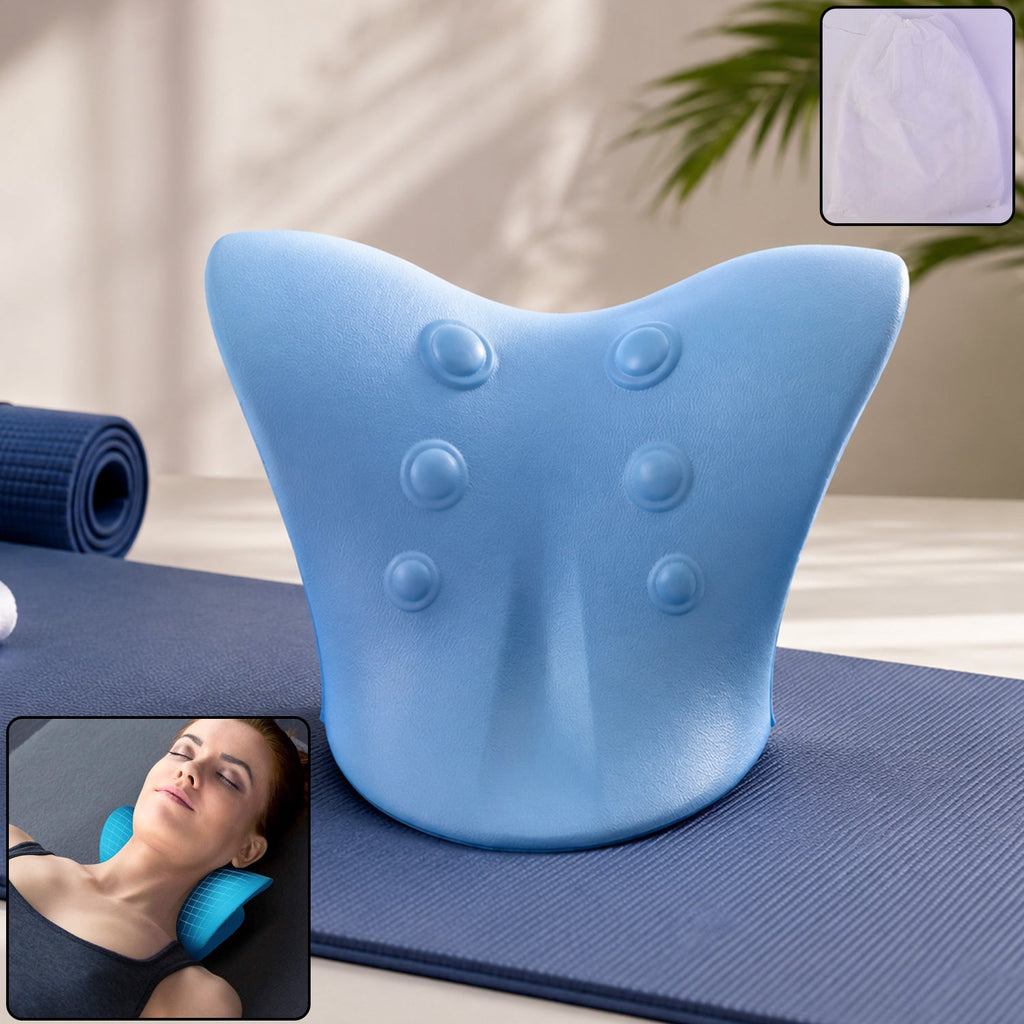 Neck shoulder relaxer support pillow
