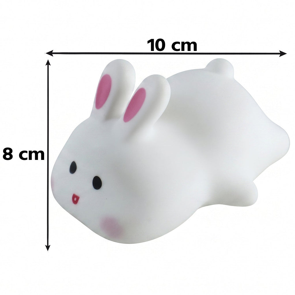 Soft silicone bunny lamp for kids night time comfort