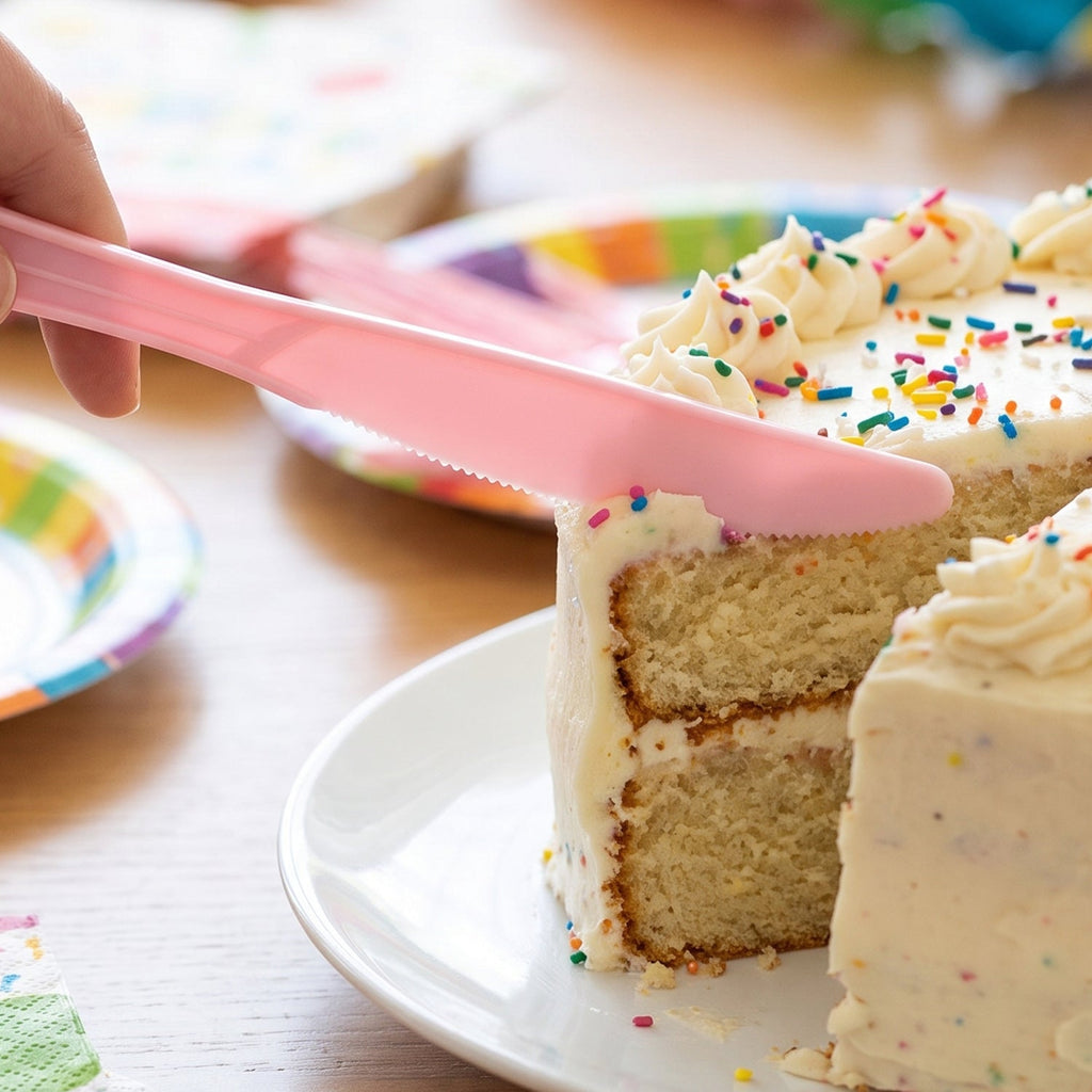Dessert knives party table