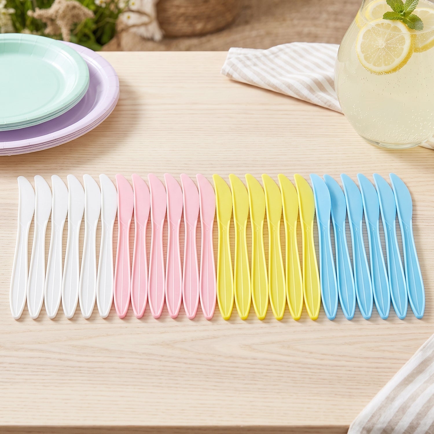 Plastic knife size details