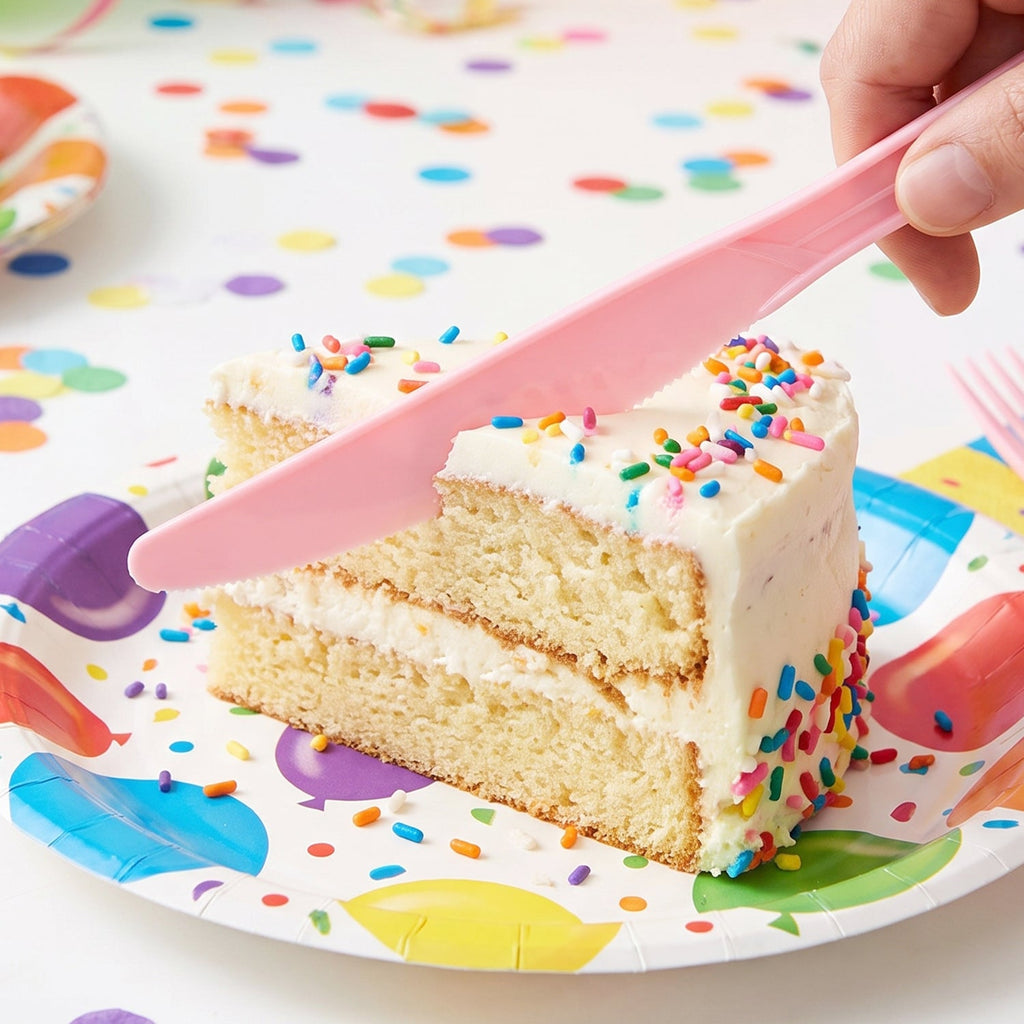 Plastic knives party set