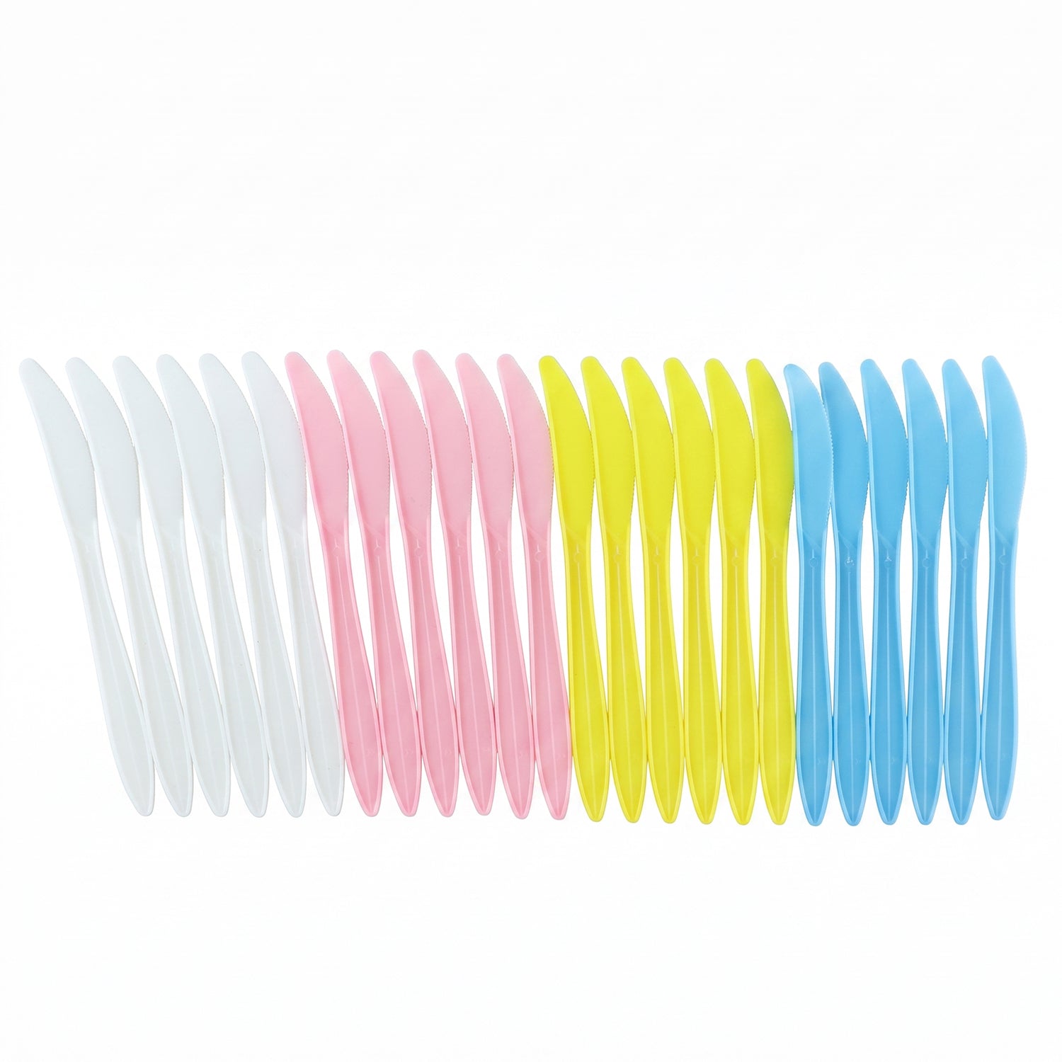 Plastic knives cake cutting use