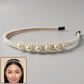 Elegant pearl beaded headband for women and girls