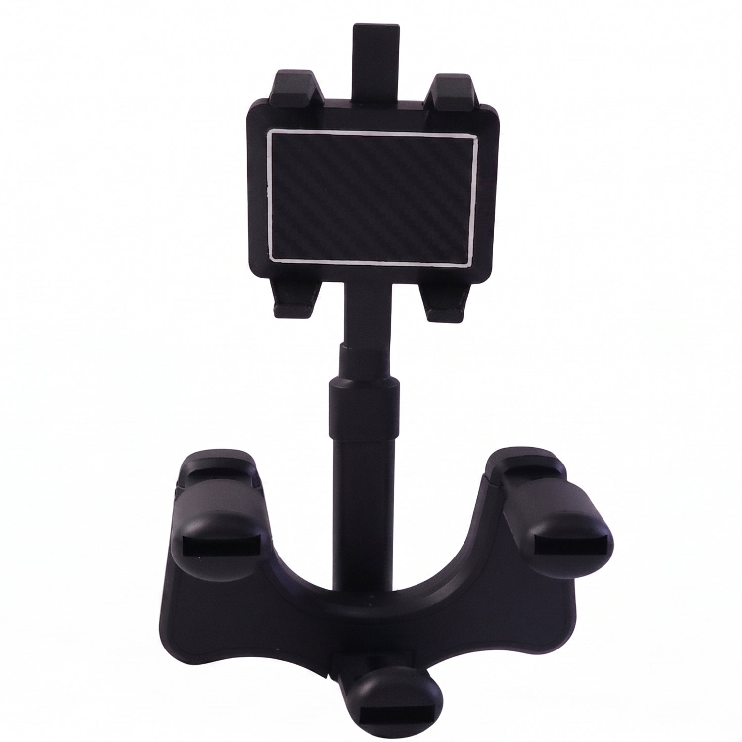 Durable ABS plastic car phone holder, easy to clip onto rear view mirror