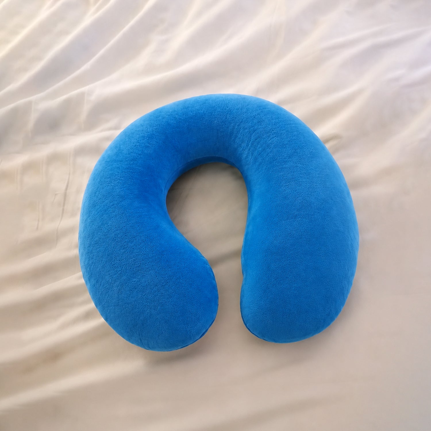 Blue neck pillow soft cushion