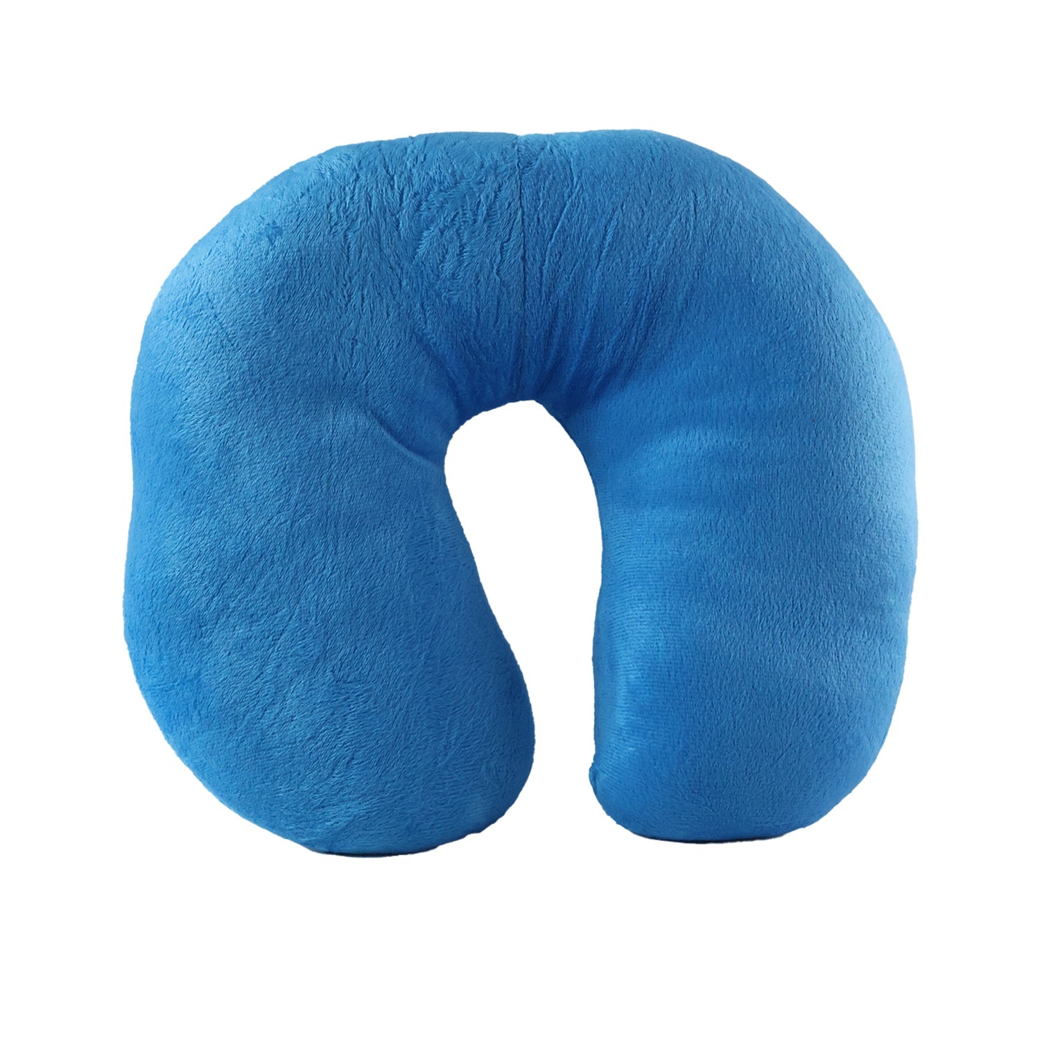 Neck pillow wearing travel view
