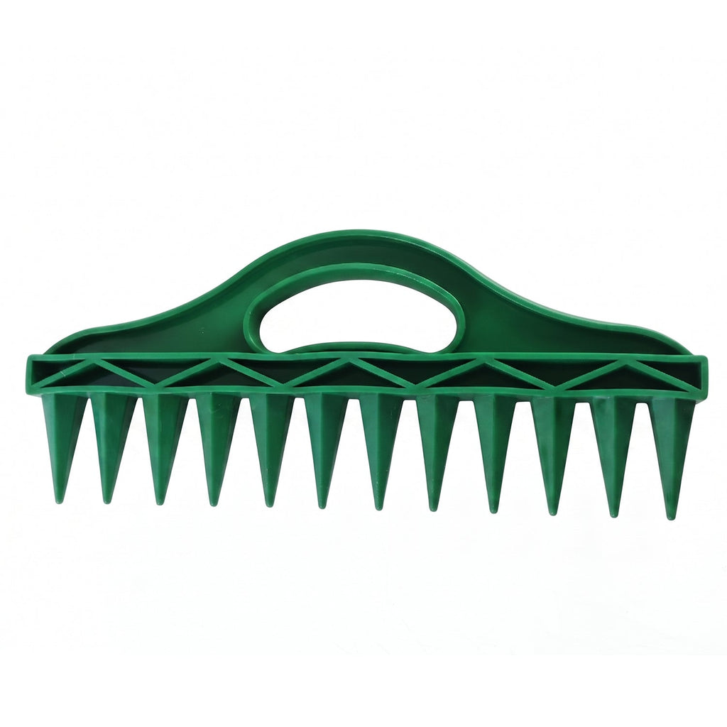 Manual seeding tool for making holes and planting seeds
