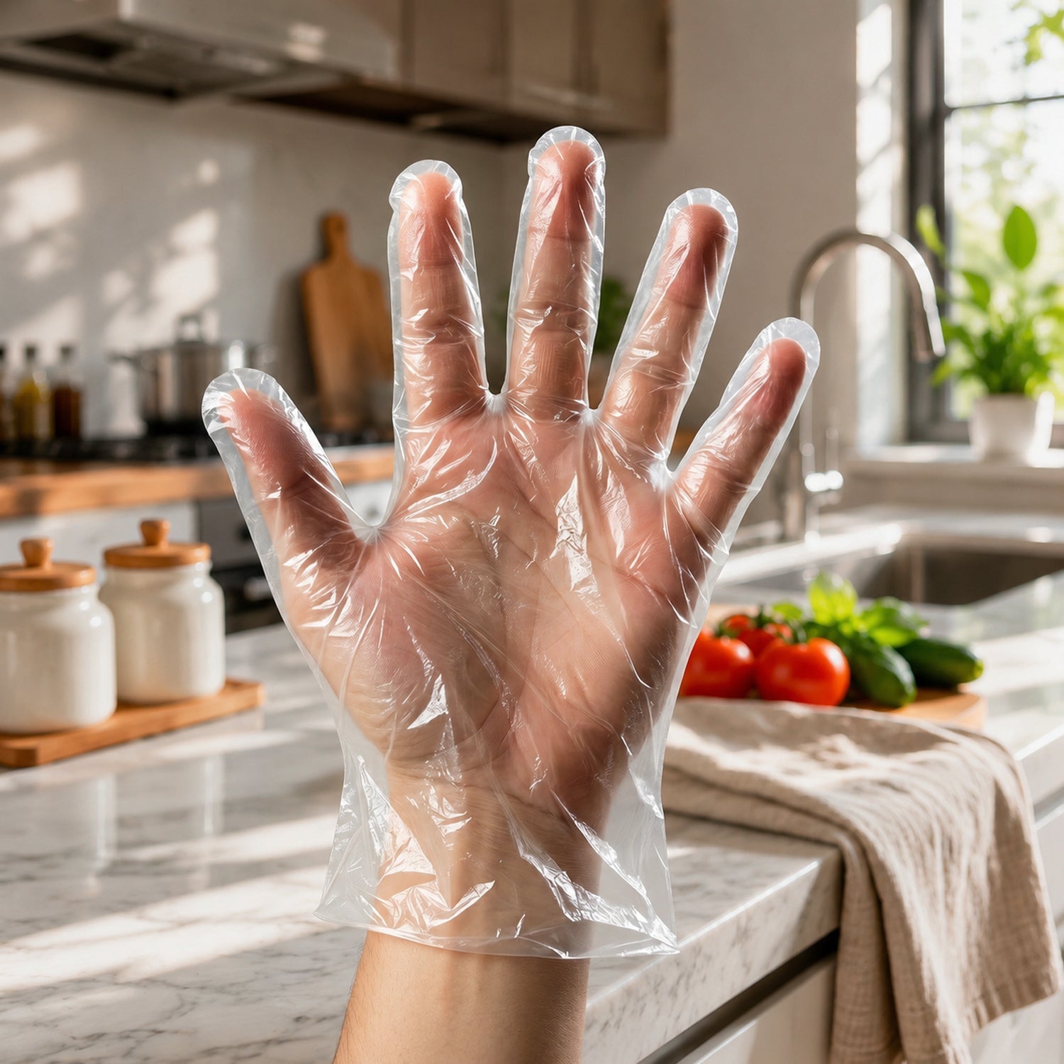 Disposable Plastic Gloves – Hygienic & Single Use for Kitchen & Cleaning