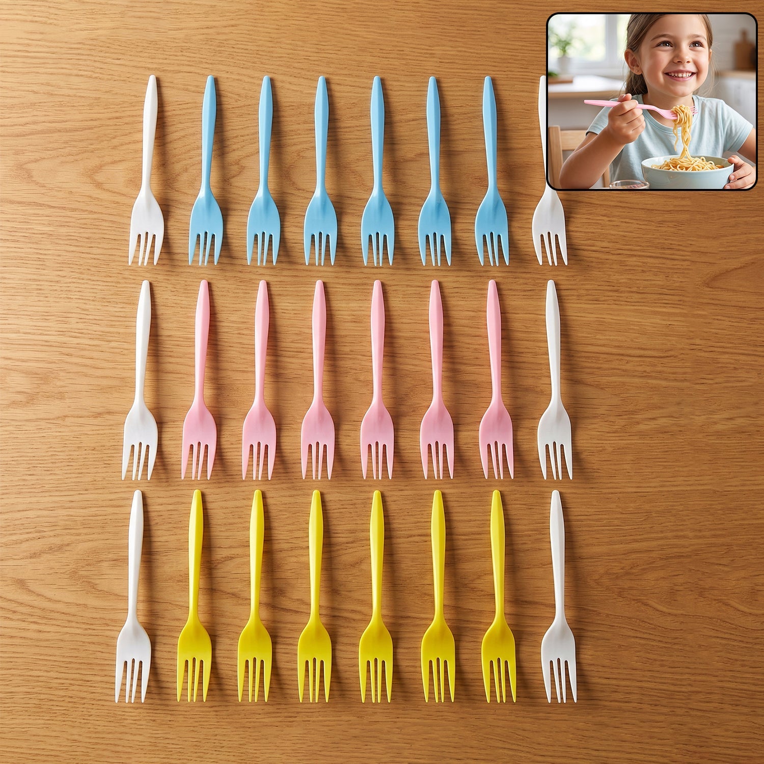 Plastic fork 24 pc set